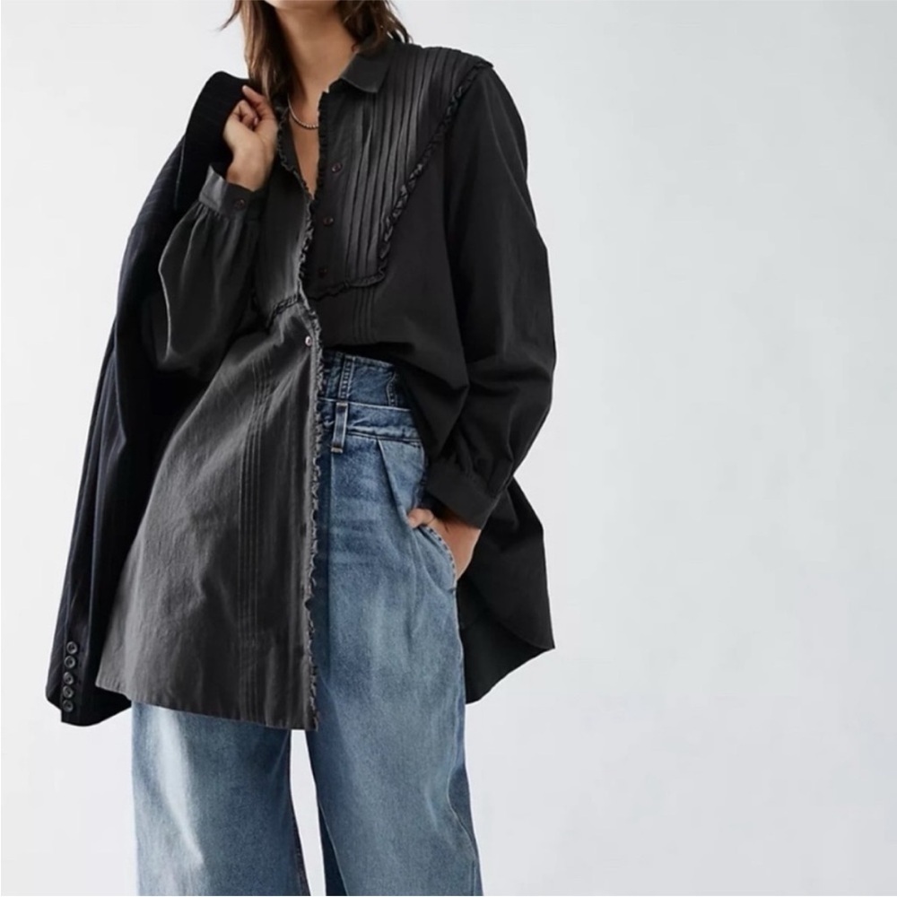 ▶️ FREE PEOPLE ◀️ Cherry Mini Dress / Black - Picture 4 of 16